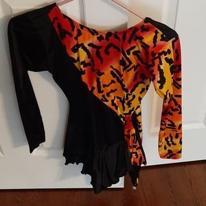 Girls figure skating dress and pants